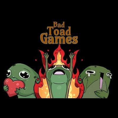 Bad Toad Games logo.