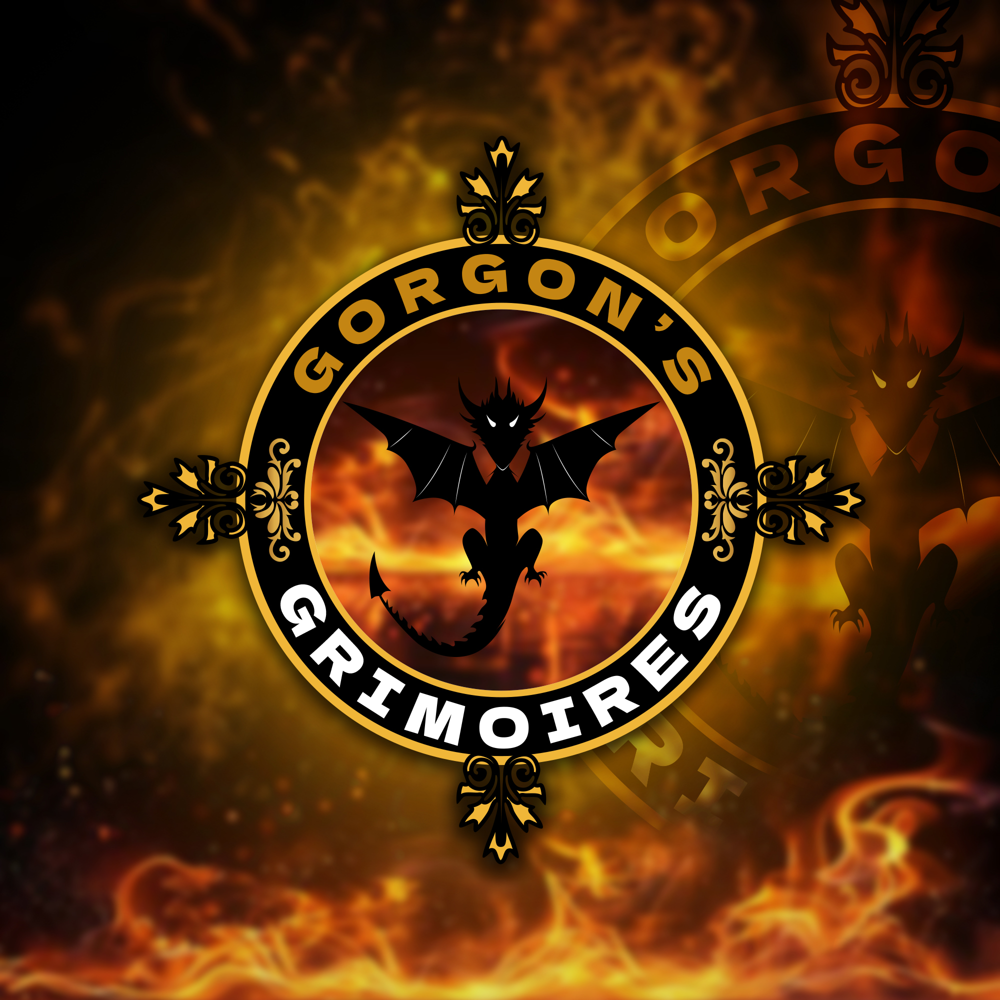 Gorgon’s Grimoire logo.